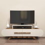 Hanah Home Soporte para TV Nogal y Crema